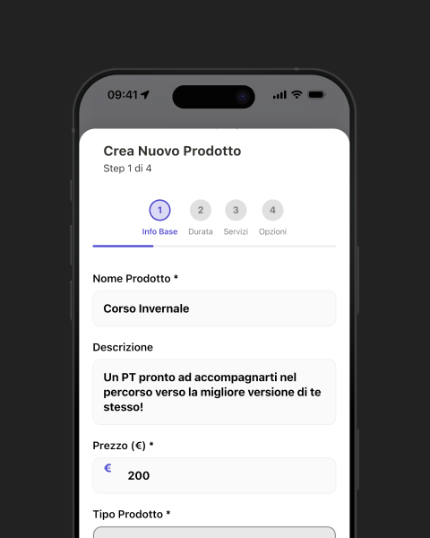 Configura servizi e disponibilità